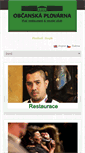 Mobile Screenshot of obcanskaplovarna.cz